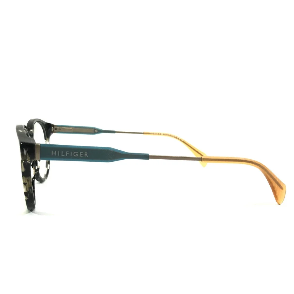 Tommy Hilfiger Eyeglasses Frame TH1349 JX2 Aqua Havana Black Round 50-18-140